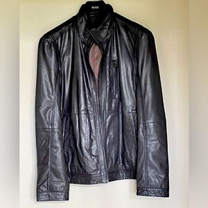 HUGO BOSS Men’s leather jacket